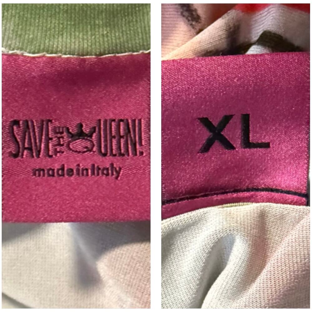 Save The Queen Multicolored Mixed Pattern A-Line … - image 4